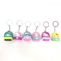 6 Styles Hello Kitty Anime Figure Keychain