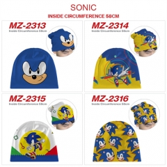 7 Styles Sonic the Hedgehog Cosplay Cartoon Thick For Winter Hat Warm Decoration Anime Hat