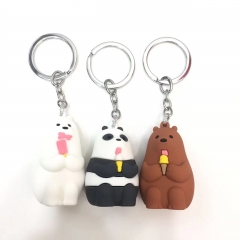 3 Styles We Bare Bears Anime Figure Keychain