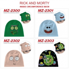 8 Styles Rick and Morty Cosplay Cartoon Thick For Winter Hat Warm Decoration Anime Hat