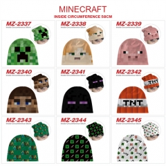 11 Styles Minecraft Cosplay Cartoon Thick For Winter Hat Warm Decoration Anime Hat