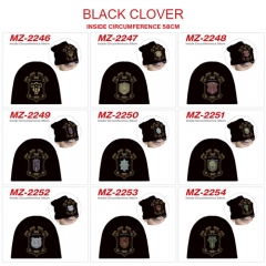 10 Styles Black Clover Cosplay Cartoon Thick For Winter Hat Warm Decoration Anime Hat