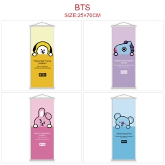 25*70CM 8 Styles K-POP BTS Bulletproof Boy Scouts Wallscrolls Anime Wall Scroll