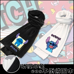 34 Styles Lilo & Stitch Anime Cartoon Anime Double-Sided Mink Fleece Scarf