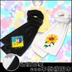 24 Styles Wonder Egg Priority Anime Cartoon Anime Double-Sided Mink Fleece Scarf