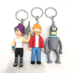 3 Styles Futurama Anime Figure Keychain