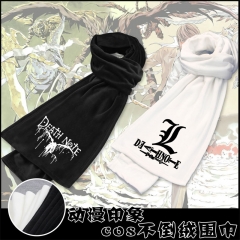 30 Styles Death Note Anime Cartoon Anime Double-Sided Mink Fleece Scarf