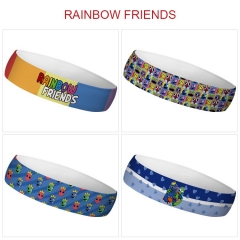 4 Styles Rainbow Friends Cartoon Color Printing Sweatband Anime Headband