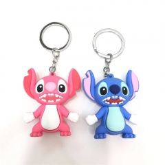 2 Styles Lilo & Stitch Cartoon Cute Decoration Anime PVC Figure Keychain