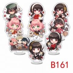 (9PCS/SET) 6CM Spy Family Cartoon Acrylic Anime Standing Plates