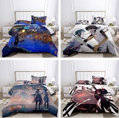 30 Styles 12 Sizes Genshin Impact Cartoon Pattern Quilt+Pillowcase (Set)