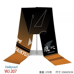 Haikyuu Cartoon Flannelette Material Anime Scarf