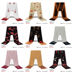 10 Styles Naruto Cartoon Flannelette Material Anime Scarf