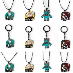 12 Styles SPY X FAMILY Cartoon Alloy Anime Necklace