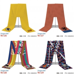5 Styles Dragon Ball Z Cartoon Flannelette Material Anime Scarf