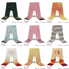 12 Styles Demon Slayer: Kimetsu no Yaiba Cartoon Flannelette Material Anime Scarf