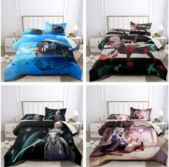 30 Styles 12 Sizes Genshin Impact Cartoon Pattern Quilt+Pillowcase (Set)