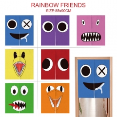 11 Styles 85*90CM Rainbow Friends Cartoon Color Printing Anime Door Curtain