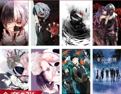 2 Styles 8pcs/set 42*29CM Tokyo Ghoul Cartoon Anime Paper Poster
