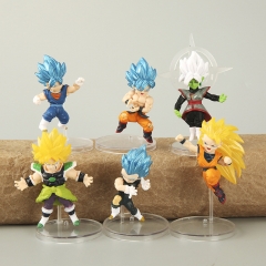6PCS/SET 7CM Dragon Ball Z 3 Generation Cartoon PVC Anime Figure (Opp Bag)