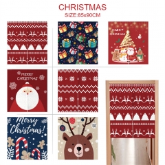 9 Styles 85*90CM Christmas Day Cartoon Color Printing Anime Door Curtain
