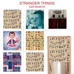 6 Styles 85*90CM Stranger Things Cartoon Color Printing Anime Door Curtain