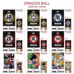 9 Styles 85*120CM Dragon Ball Z Goku Cartoon Color Printing Anime Door Curtain