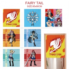 9 Styles 85*90CM Fairy Tail Cartoon Color Printing Anime Door Curtain
