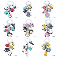 9 Styles SPY×FAMILY Cartoon Key Chains Alloy Keychain