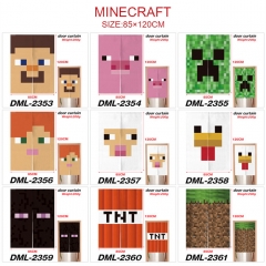 13 Styles 85*120CM Minecraft Cartoon Color Printing Anime Door Curtain