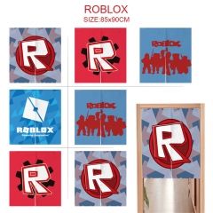 4 Styles 85*90CM Roblox Cartoon Color Printing Anime Door Curtain