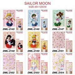 10 Styles 85*120CM Pretty Soldier Sailor Moon Cartoon Color Printing Anime Door Curtain