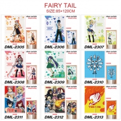 9 Styles 85*120CM Fairy Tail Cartoon Color Printing Anime Door Curtain