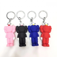 4 Styles KAWS Cartoon Cute Anime Figure Keychain