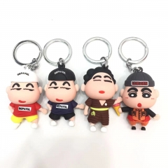 4 Styles Crayon Shin-chan Cartoon Cute Anime Figure Keychain