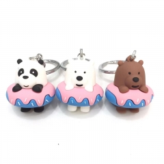 3 Styles We Bare Bears Cartoon Cute Anime Figure Keychain
