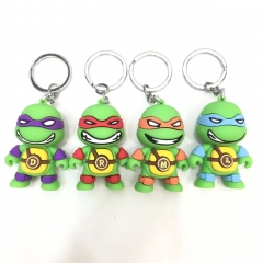 4 Styles Teenage Mutant Ninja Turtles Cartoon Cute Anime Figure Keychain