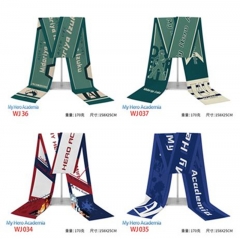 8 Styles Boku No Hero Academia / My Hero Academia Cartoon Flannelette Material Anime Scarf