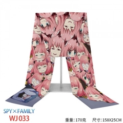 3 Styles Spy×Family Cartoon Flannelette Material Anime Scarf