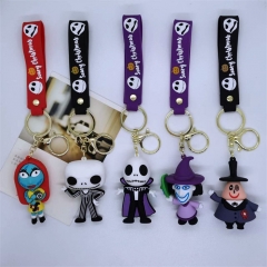 10 Styles The Nightmare Before Christmas Anime Figure Keychain