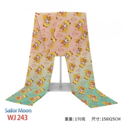 2 Styles Pretty Soldier Sailor Moon Cartoon Flannelette Material Anime Scarf