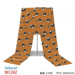 2 Styles Haikyuu Cartoon Flannelette Material Anime Scarf