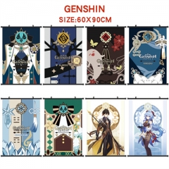 60*90cm 小挂画布画 原神-14款