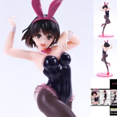（No Box）19CM Saekano: How to Raise a Boring Girlfriend Megumi Kato Anime Bunny Girl PVC Figure Toy