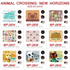 20*24CM 5PCS/SET 9 Styles Animal Crossing: New Horizons Color Printing Cartoon Anime Mouse Pad