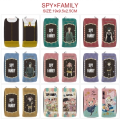 12 Styles Spy×Family Cosplay Cartoon Anime PU Leather Fold Long Wallet and Purse