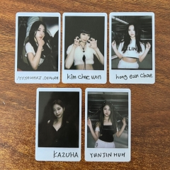 5PCS/SET K-POP LE SSERAFIM Polaroid Card 5.4*8.6cm