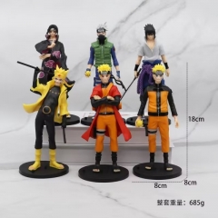 6PCS/SET 18cm Naruto Anime PVC Figure Toy