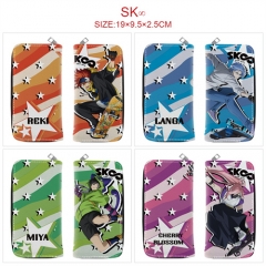 6 Styles SK∞/SK8 the Infinity Cosplay Cartoon Anime PU Leather Fold Long Wallet and Purse