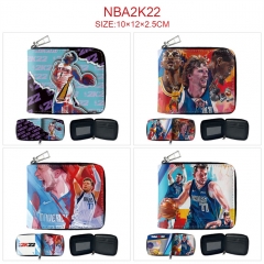 8 Styles NBA Star 2K22 Anime Short Zipper Wallet Purse